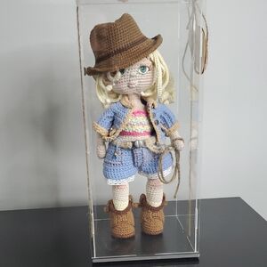 Collectible Handmade Crochet Doll (Olivia Cowgirl)